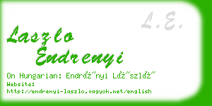 laszlo endrenyi business card